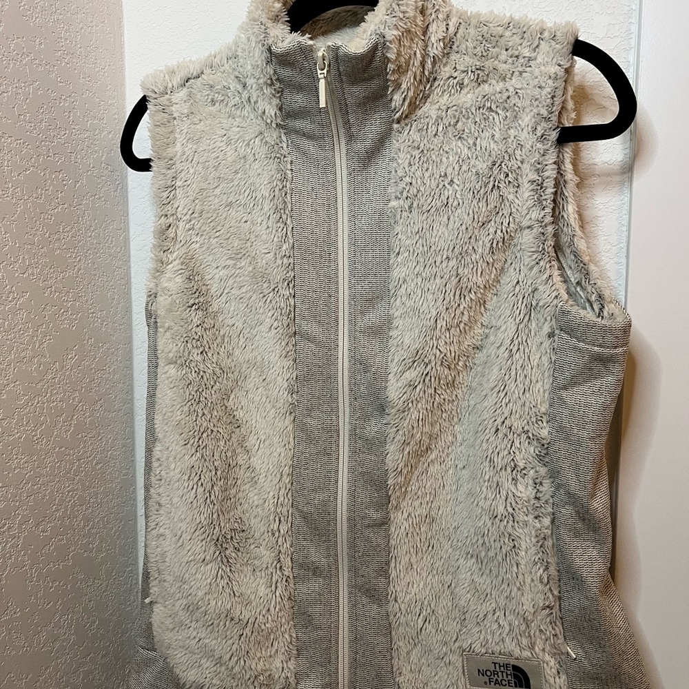 The North Face Fuzzy Gray Vest